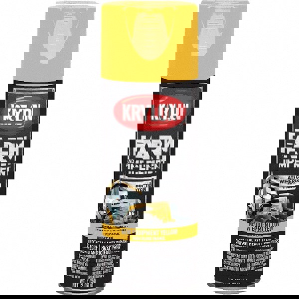 Floor Coating Spray Paint: Yellow, Gloss, 12 oz